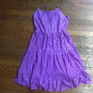 Cute purple girls dress sz 14